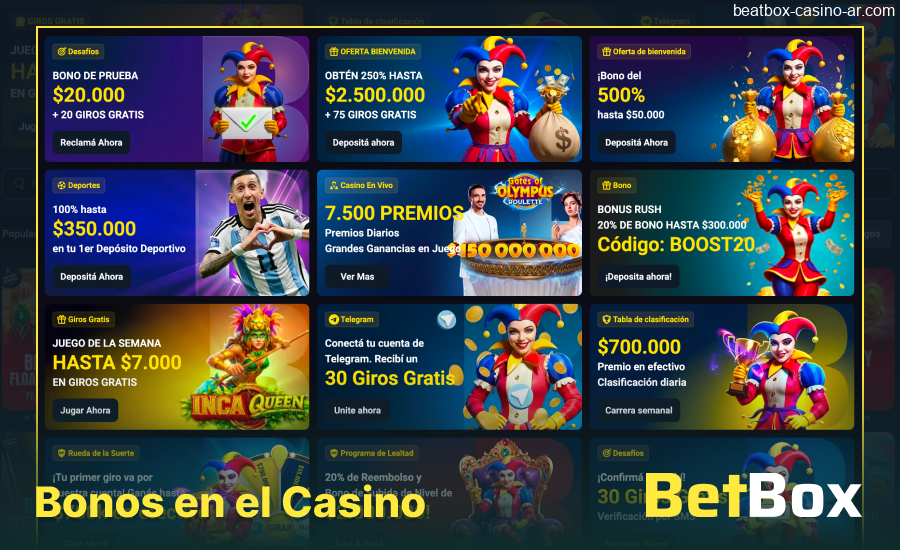 Promociones y bonos exclusivos de BeatBox Casino